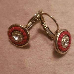 Gold Tone Beaded Earrings